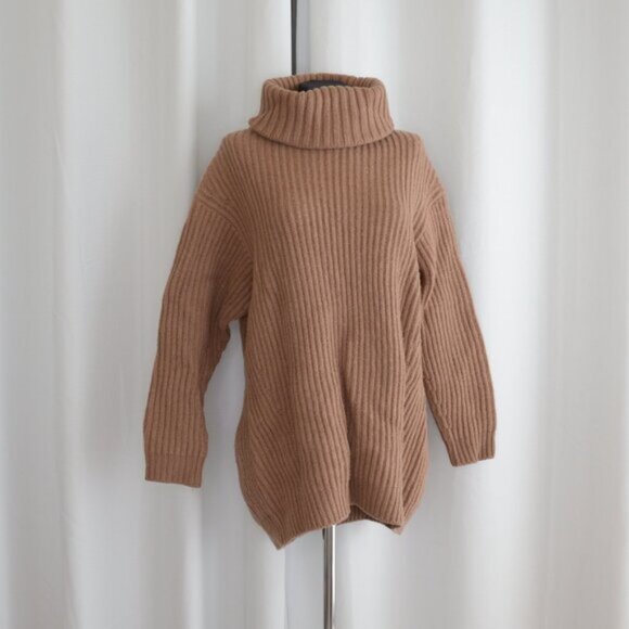 Acne Studios Wool Oversized Knit Disa Camel Sweater Sz XS - Picture 2 of 7